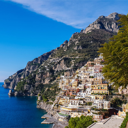 Positano beach view captured during a private tour of the Amalfi Coast